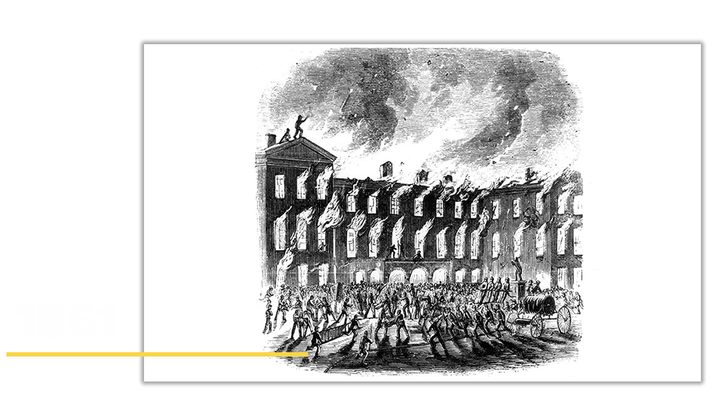 1861 | College Hill Infirmary fire